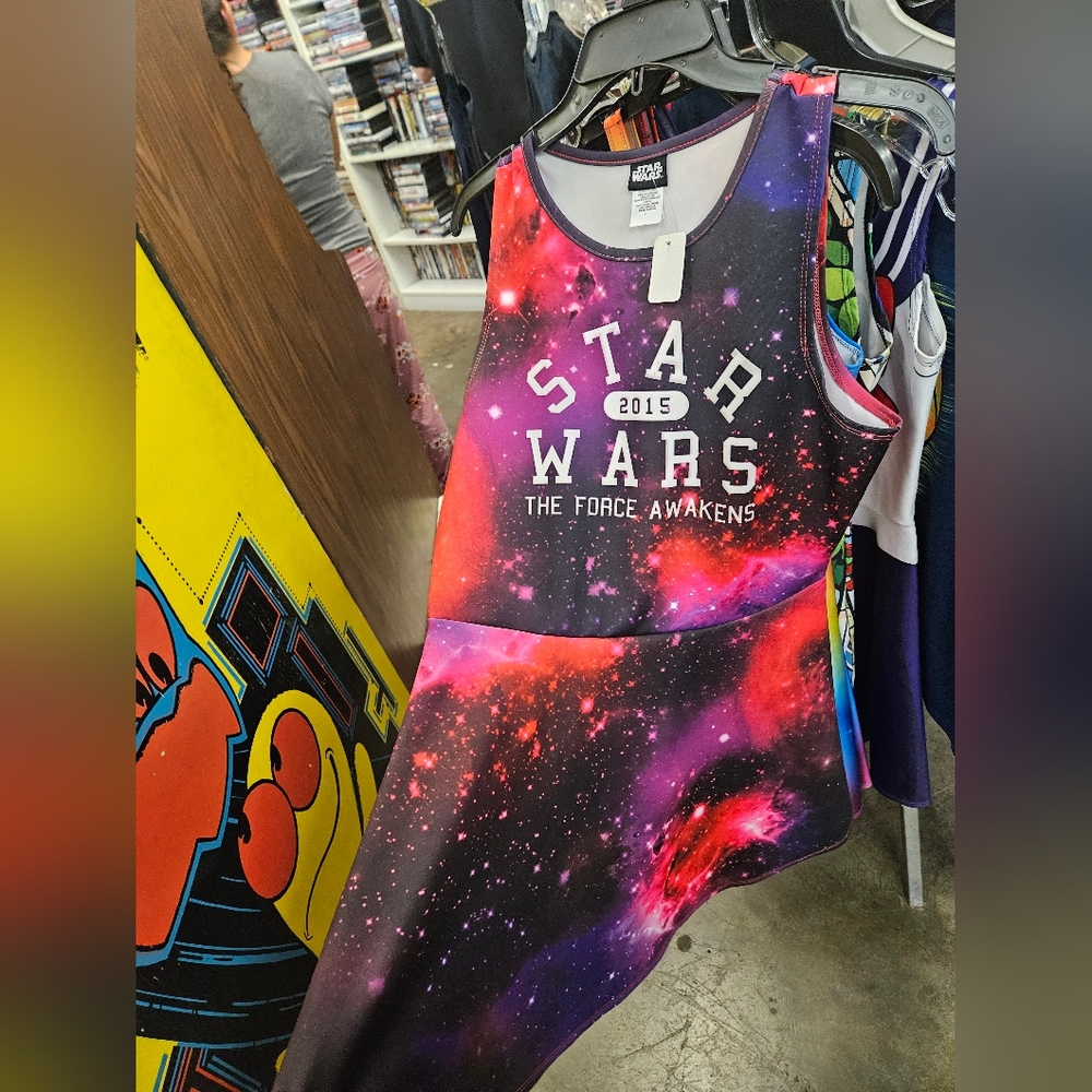 Star Wars Galaxy Fit and Flare Skater Dress Halloween Costume Size Medium